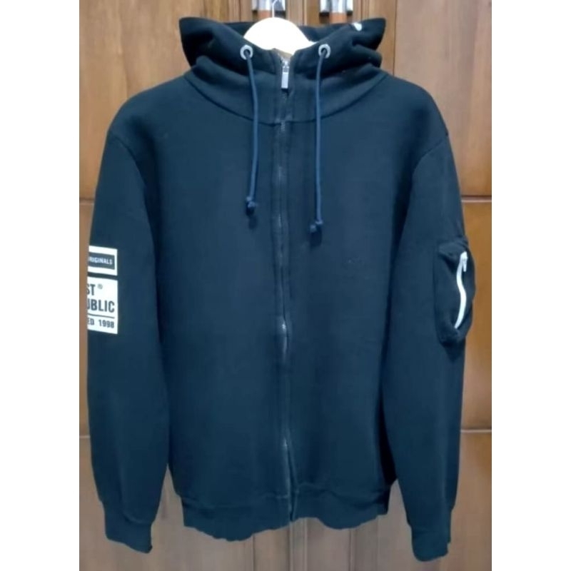 zip hoodie sherpa dalam Ghost Republic original sekond