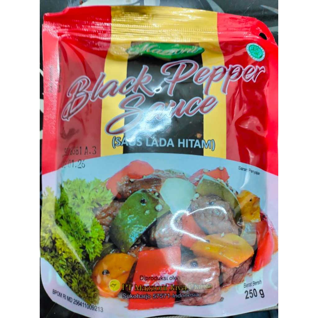 

1 Pcs (250 Gr) - Mazzoni Saus Black Pepper 250 Gr