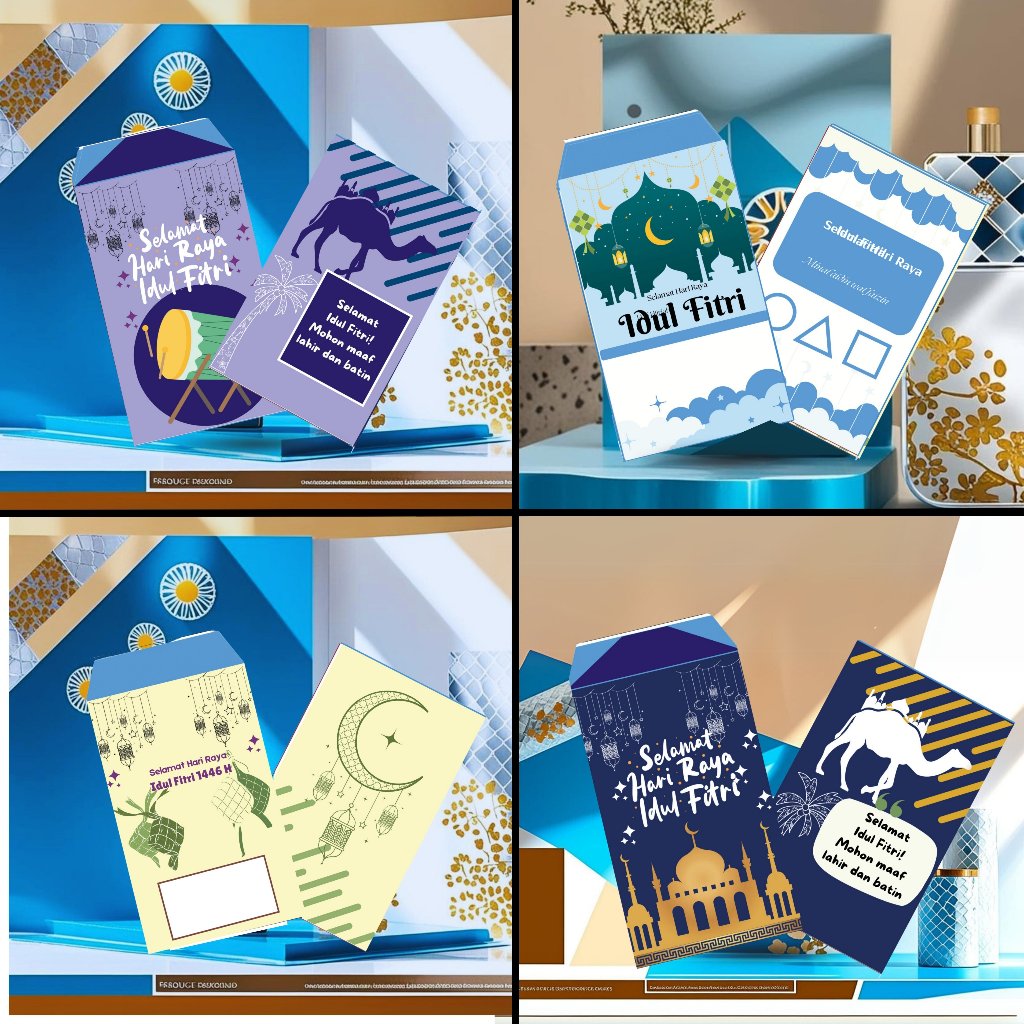 

Angpau Lebaran Islam Tebal 2024 ,Amplop Lebaran Idul Fitri Murah, Amplop THR . bahan kertas bc 150 gsm laminasi glossy isi 20 pcs