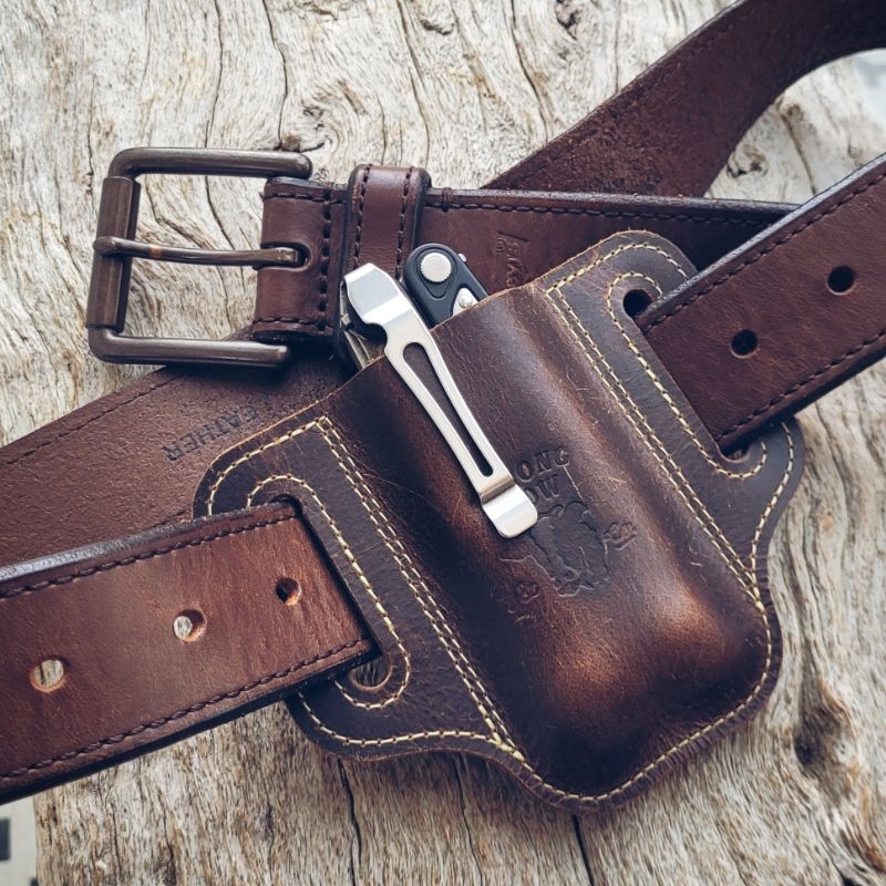 Leather Holster for Leatherman Charge / Wave, Burgundy Color