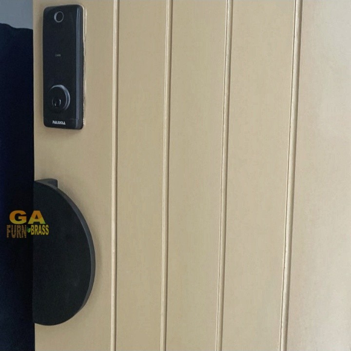 Handle Pintu Rumah/Gagang Pintu Kayu Jati Model Setengah Lingkaran Premium Grade A