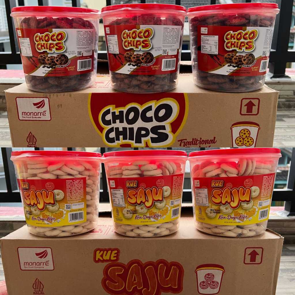 

KUE SAJU / SAGU KEJU 470 GRAM & CHOCO CHIP 540 GRAM