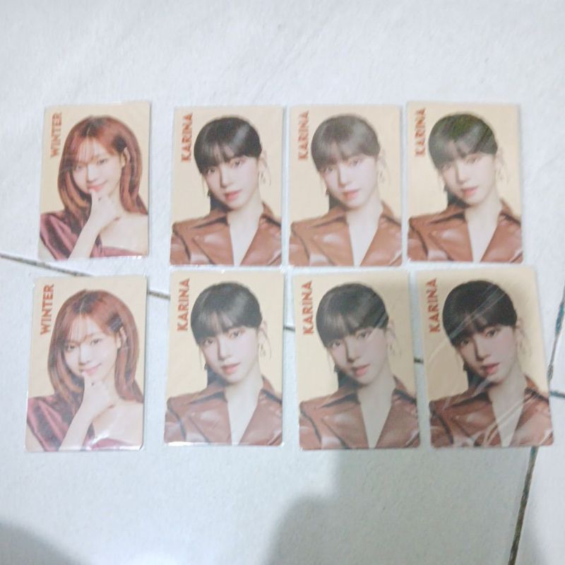 OFFICIAL PHOTOCARD AESPA X NABATI PC AESPA OFFICIAL PC KARINA WINTER AESPA