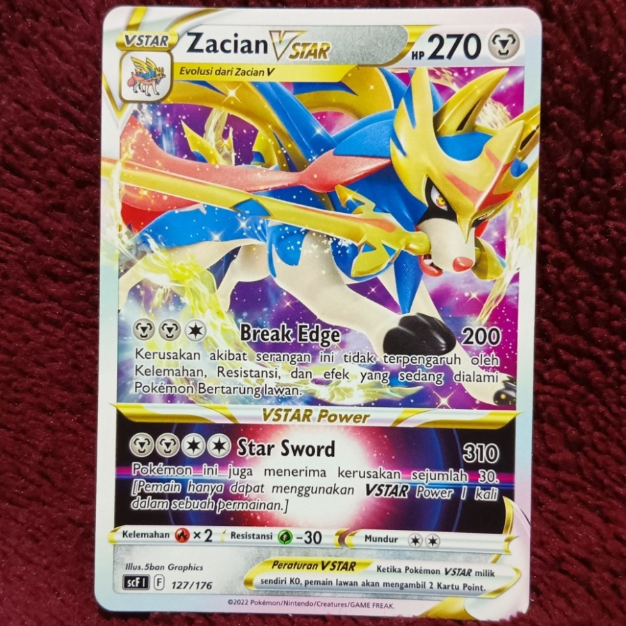 Zacian Vstar TD scf 127/176 - Pokemon TCG Indonesia