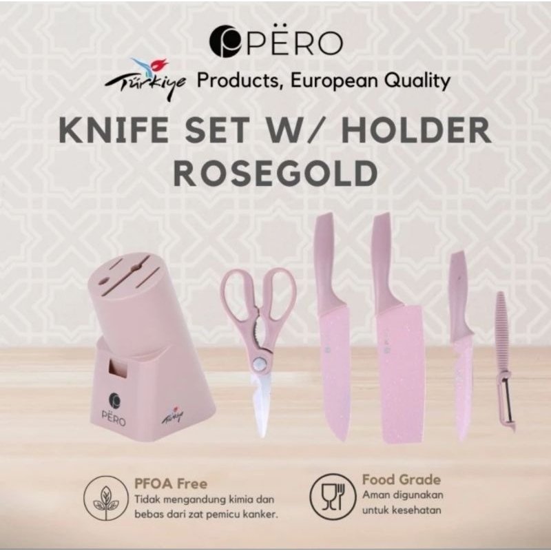 Pero Pisau dapur set of 6 / PERO GRANITE KNIFE SET OF 6