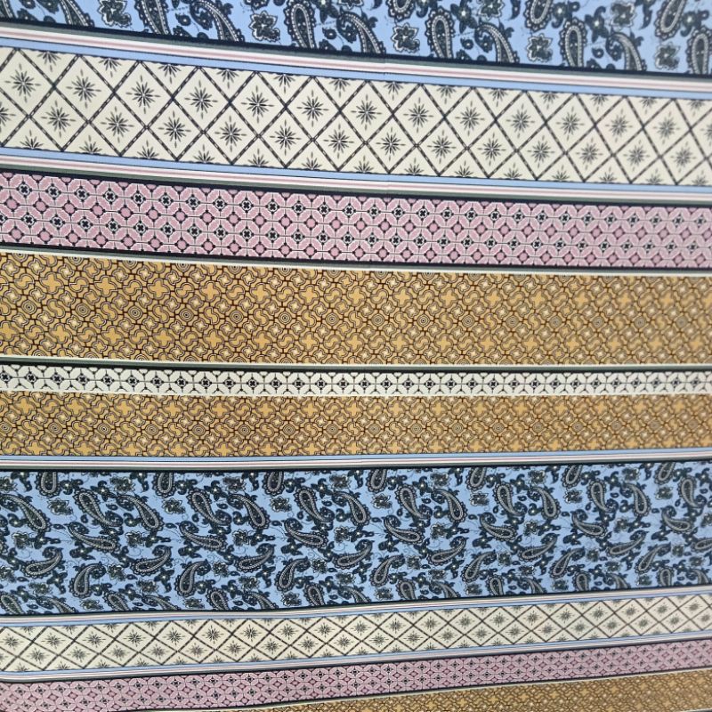 Kain Soft Wolfis Motif Abstrak Import - Kain Monalisa Motif - Kain Wolfis Luxury - Kain Meteran Sqa