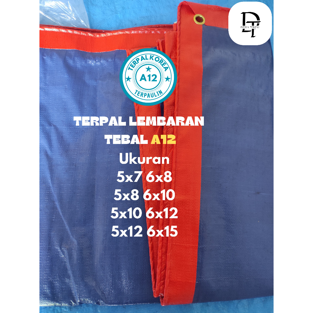 Terpal A12  Korea Jumbo.Terpal Lembaran. KUAT ANTI BOCOR. ORIGINAL