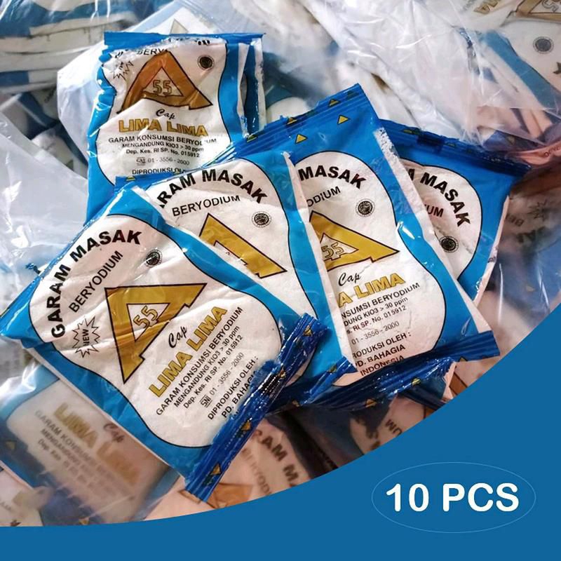 

10 Pcs Garam Masak Halus Beryodium Berat 100 Gram