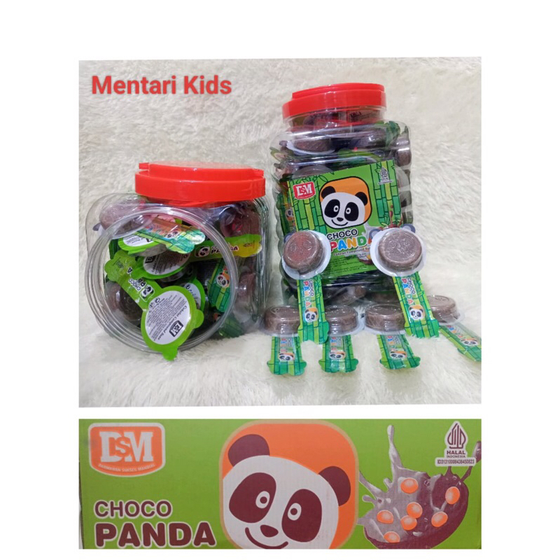 

CHOCO PANDA BISKUIT COKELAT 1 toples isi 60 pcs