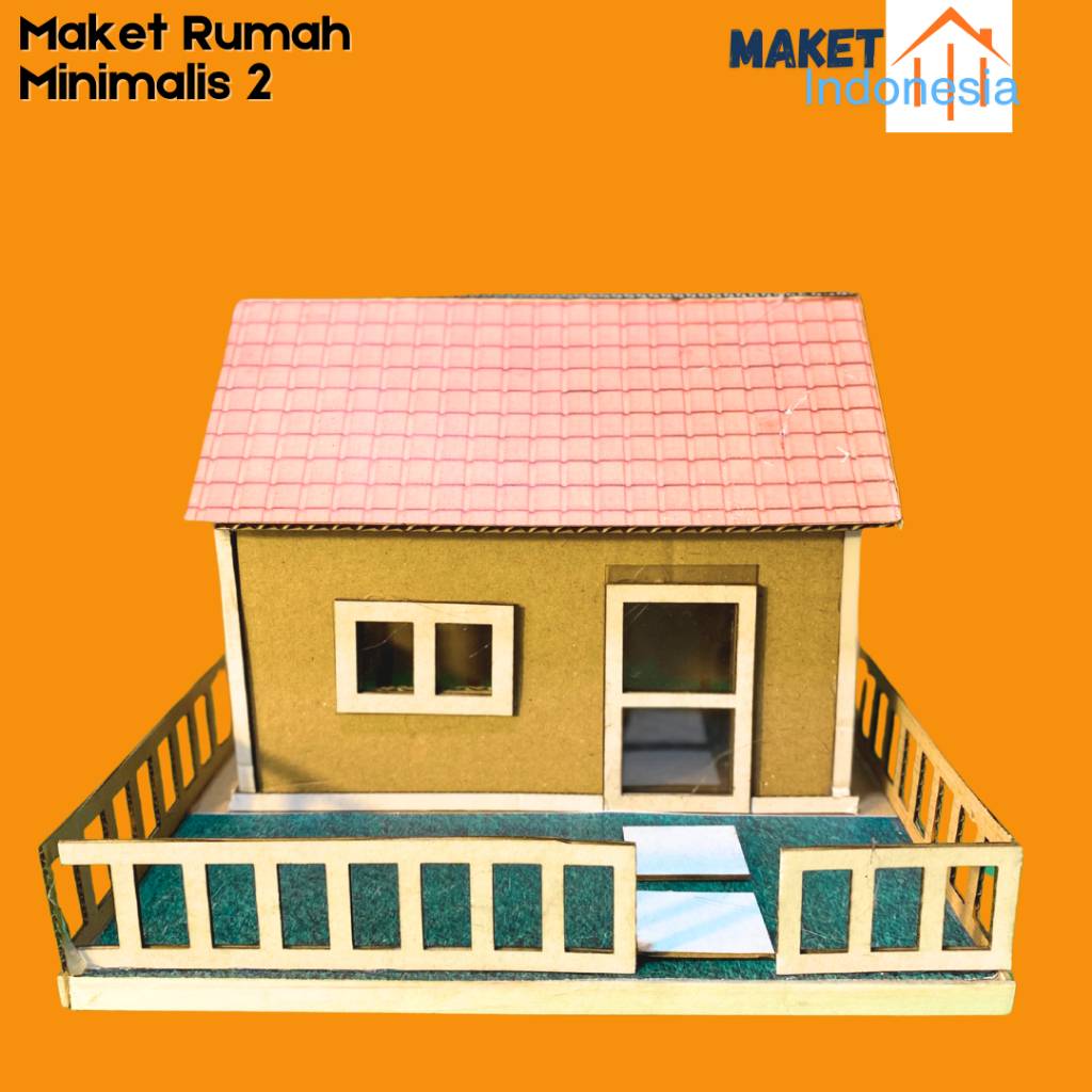 Maket rumah minimalis dari kardus miniatur rumah kardus prakarya rumah kardus