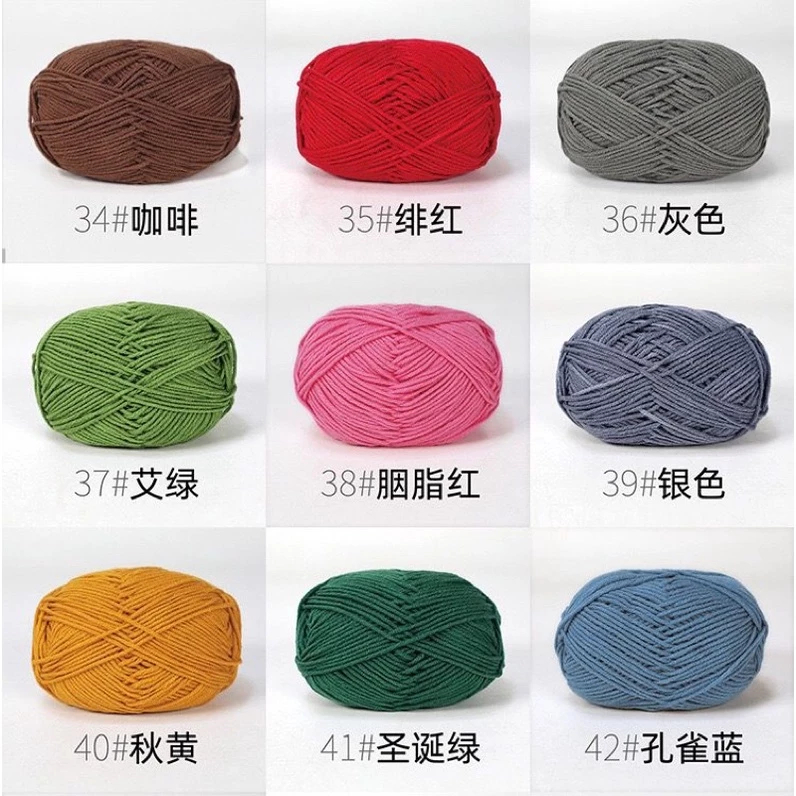 Benang milk cotton 4 ply import