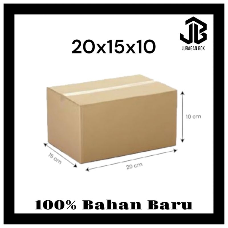 

JB Kardus Box Karton Kotak ukuran 20x15x10cm Bahan Baru dan Kuat