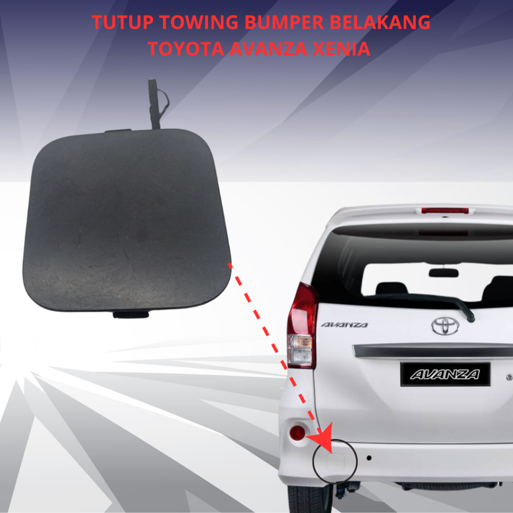 Tutup Towing Bumper Belakang Toyota Avanza Xenia Cover bumper belakang