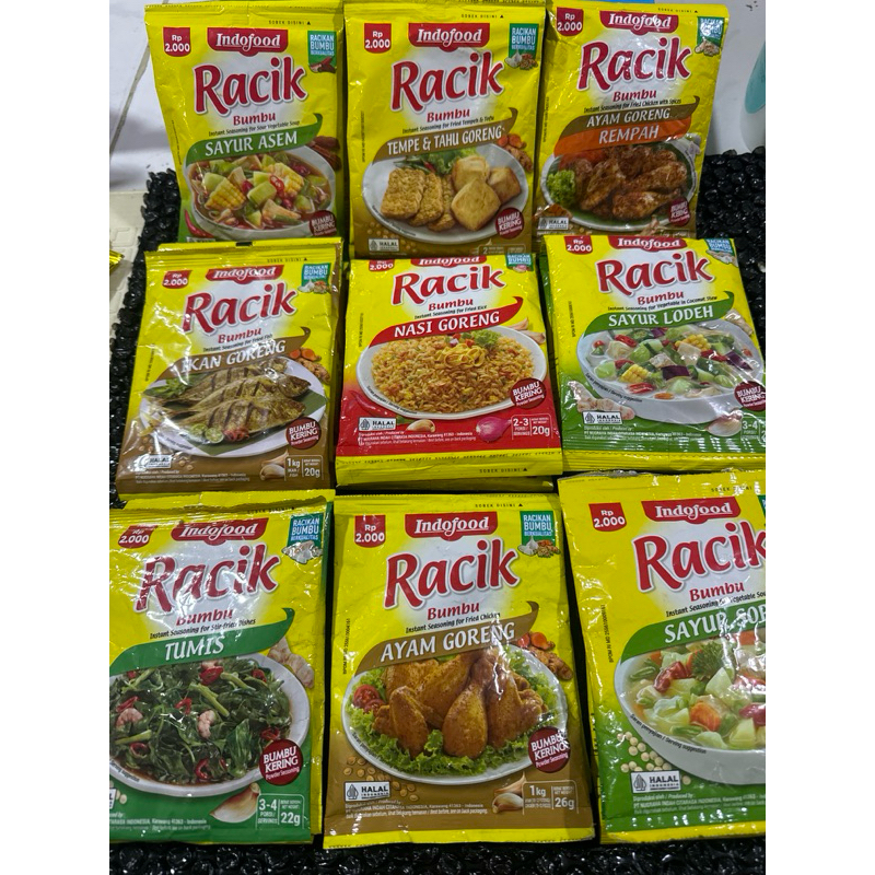 

Indofood Bumbu Racik kering 20g/26g/25g x 1 pcs
