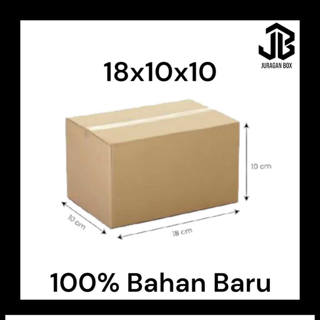 

JB Kardus Packaging Box Kotak Ukuran 18x10x10 Bahan Baru