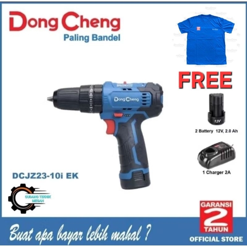 Dong Cheng DCJZ23-10iEK Mesin Bor / DCJZ 23-10 i EK Cordless Impact Drill