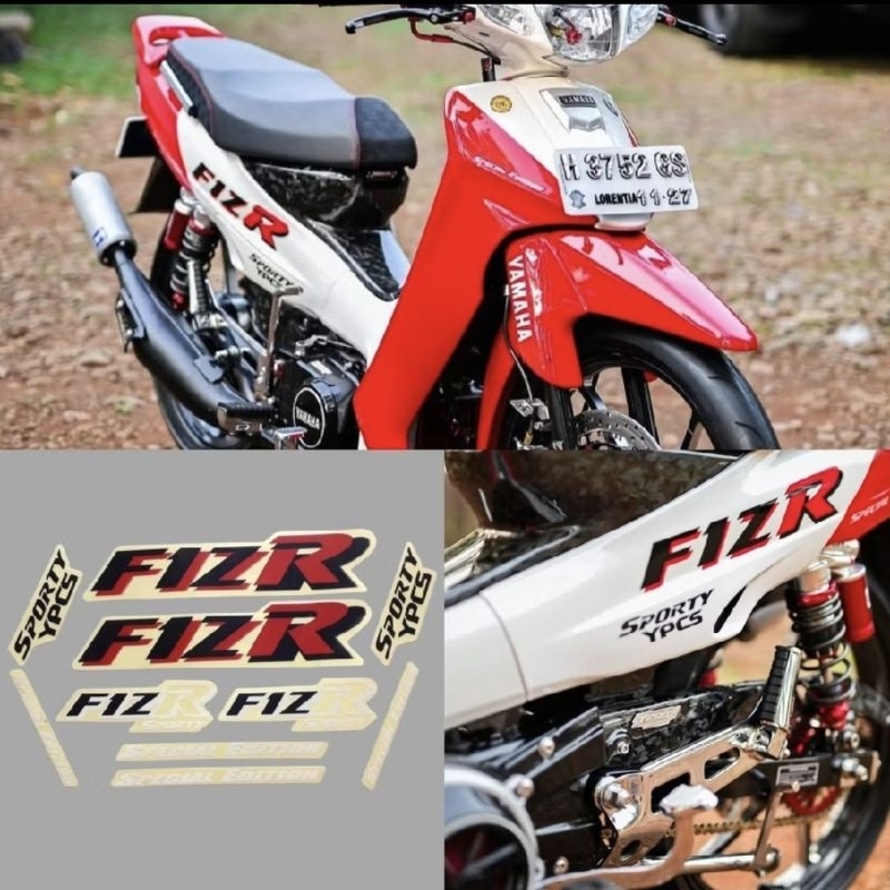 Striping Stiker yamaha fizr f1zr fiz r spesial edition marlboro kualitas terbaik