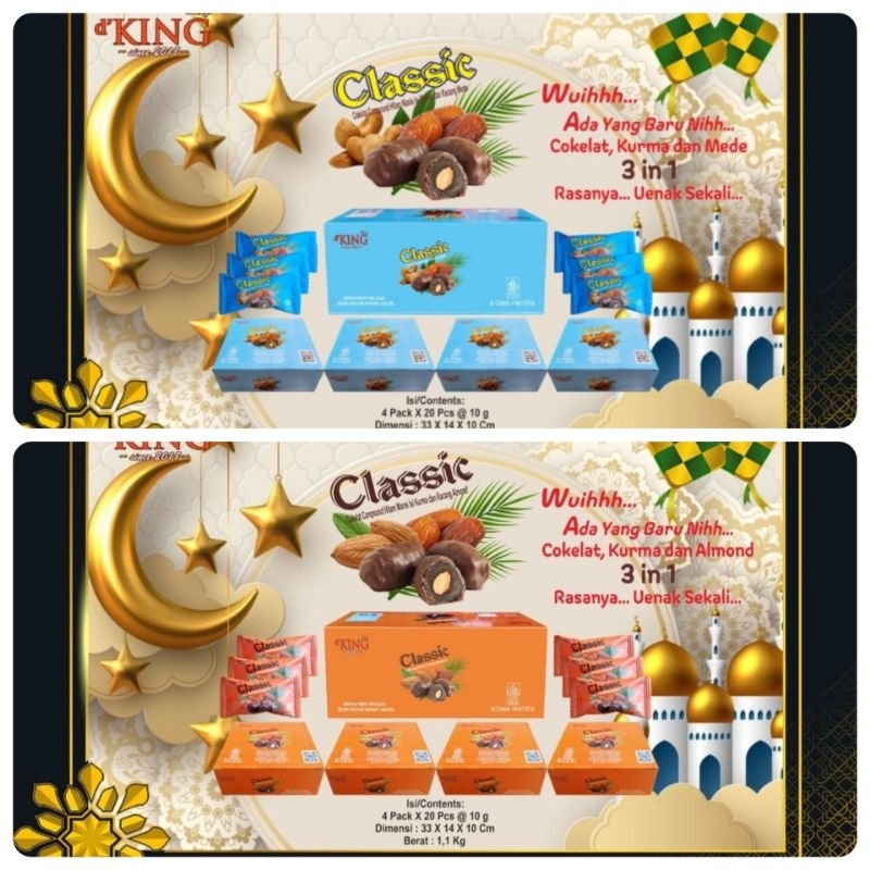 

[Dus] d'King Cokelat Classic Kurma Mede Kurma Almond