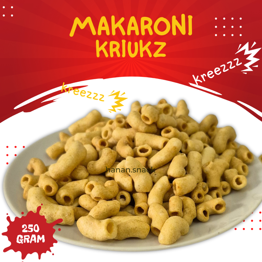 

Cemilan Makaroni Kriukz Original Asin Gurih 250gr