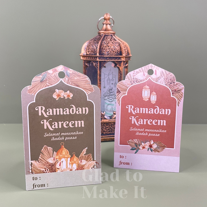 Hang tag ramadan ramadhan lebaran idul fitri kartu ucapan hampers hangtag tebal aesthetic