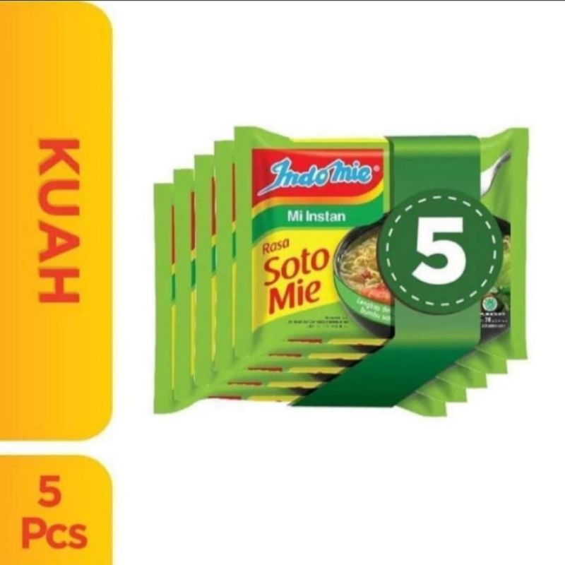 

5 PCS - INDOMIE KUAH RASA SOTO AYAM