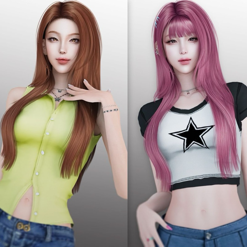 KOREAN & K-POP CC THE SIMS 4 (FEMALE)