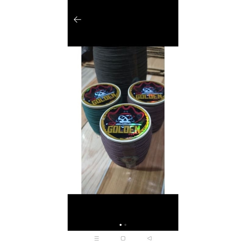 COD Gelasan Matot 023 GOLDENBOY bahan gold 2000yard