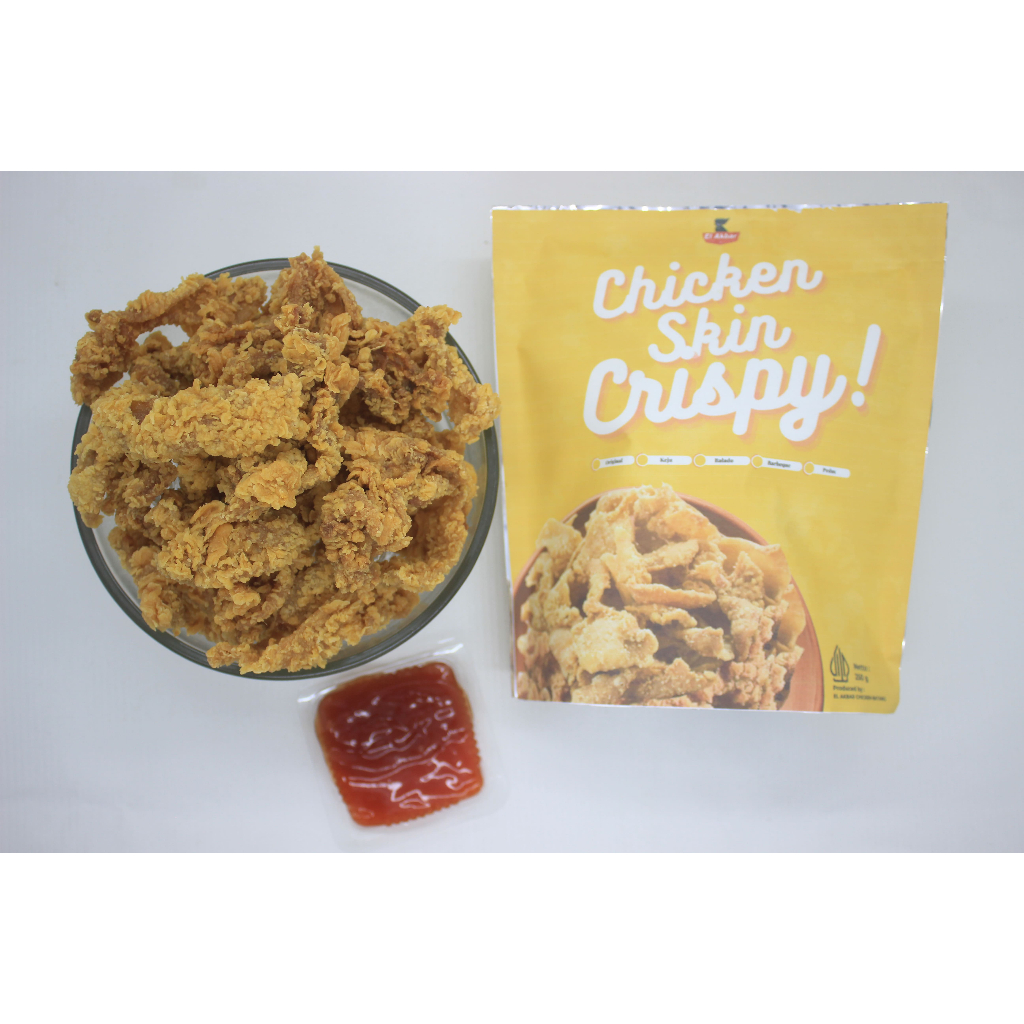 

Kripik Kulit Ayam Crispy Gurih Rasa Balado Chicken Skin 120 gram