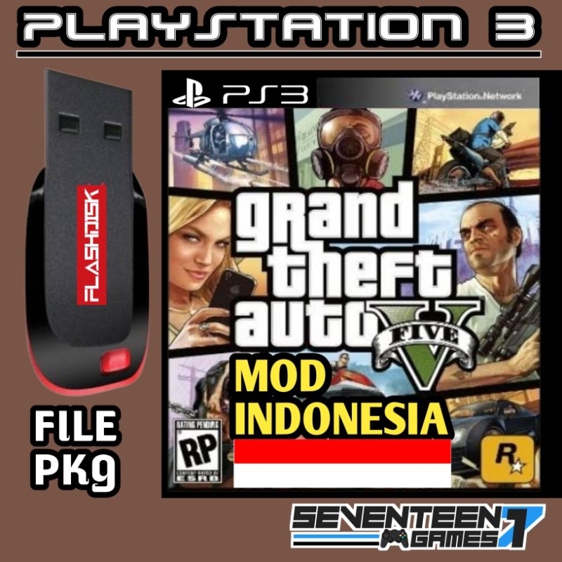 GTA V Mod Indonesia Game Ps3 Cfw Hfw Hen Gembox Bitbox
