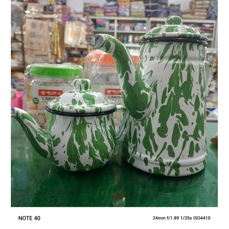 Teko blirik 12cm Timbangan eskan blirik 13cm Teko mini loreng  teko blurik mini teko lucu teko jadul