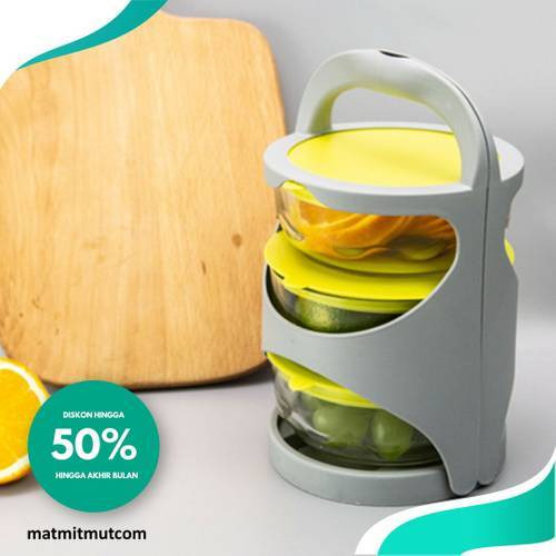 Rantang kaca 3 susun / Rantang kaca korea