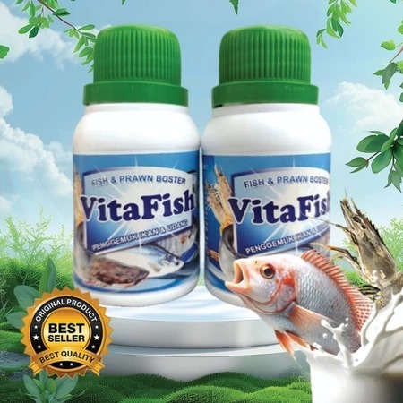 VITAFISH 100 - Probiotik Udang Tambak Vitamin Lobster Hias Udang Vaname Galah Penggemuk Udang Memper