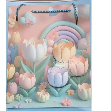 

paperbag flower 3D