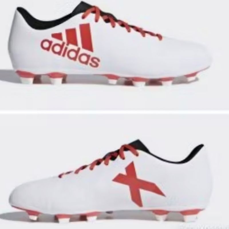 Sepatu Sepak Bola ADIDAS KIDS football X17.4 FxG J kids white (PRELOVED, Size US 10,5 ,Good Conditio