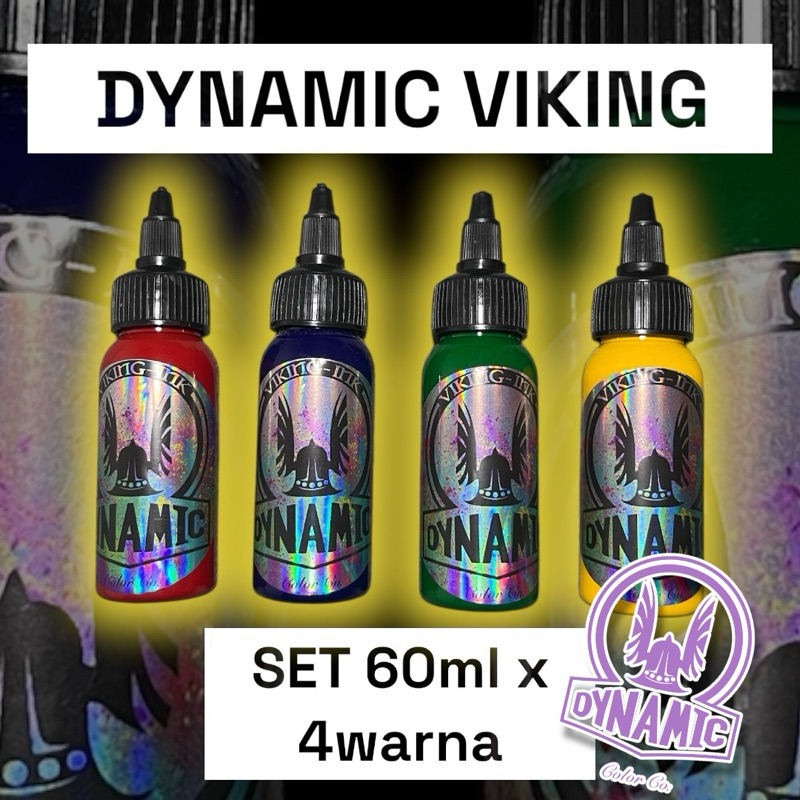 Tinta Tattoo Dynamic Viking Set 4Warna