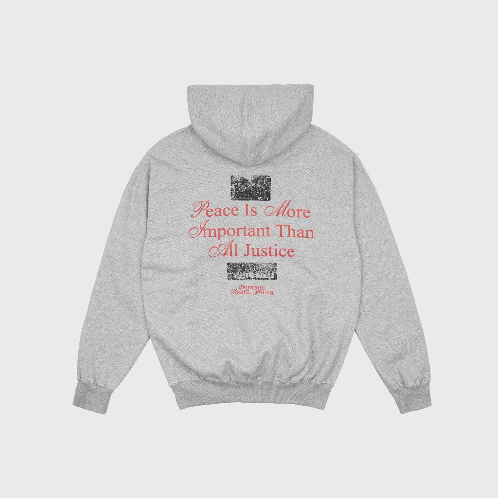 Epidemic Pullover Hoodie 330 Gsm Peace Now Misty