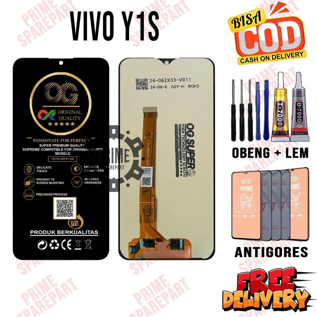 Lcd Touchcsreen VIVO Y1S Original OEM Lcd VIVO Y1S Fullset