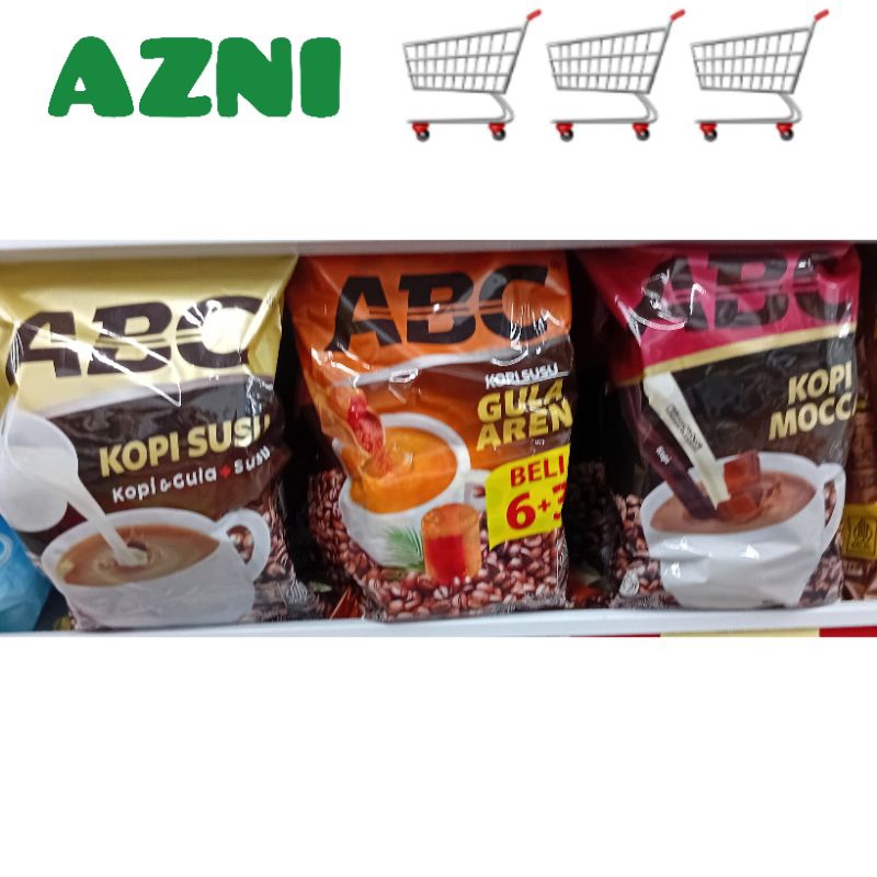 

ABC Kopi Isi 9 / 10 Sachet - Kopi Susu/ Gula Aren/ Mocca/ Qahwa Kurma