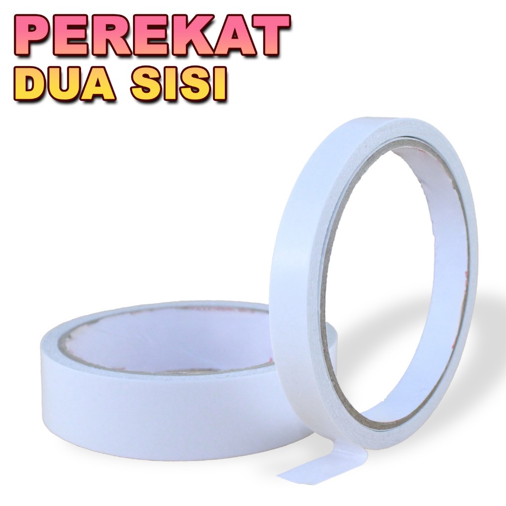 

Double Tape 2 Sisi Size 25mm / 10mm Perekat Dua Sisi Double Tape Serbaguna Terbaru LD-24