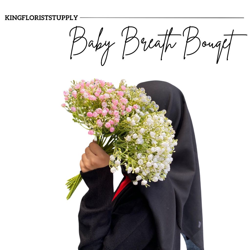 1 IKAT BABY BREATH ARTIFICIAL x7 BUNGA BABY BREATH  DAISY Dekorasi Wedding Hand Bouquet Decoration