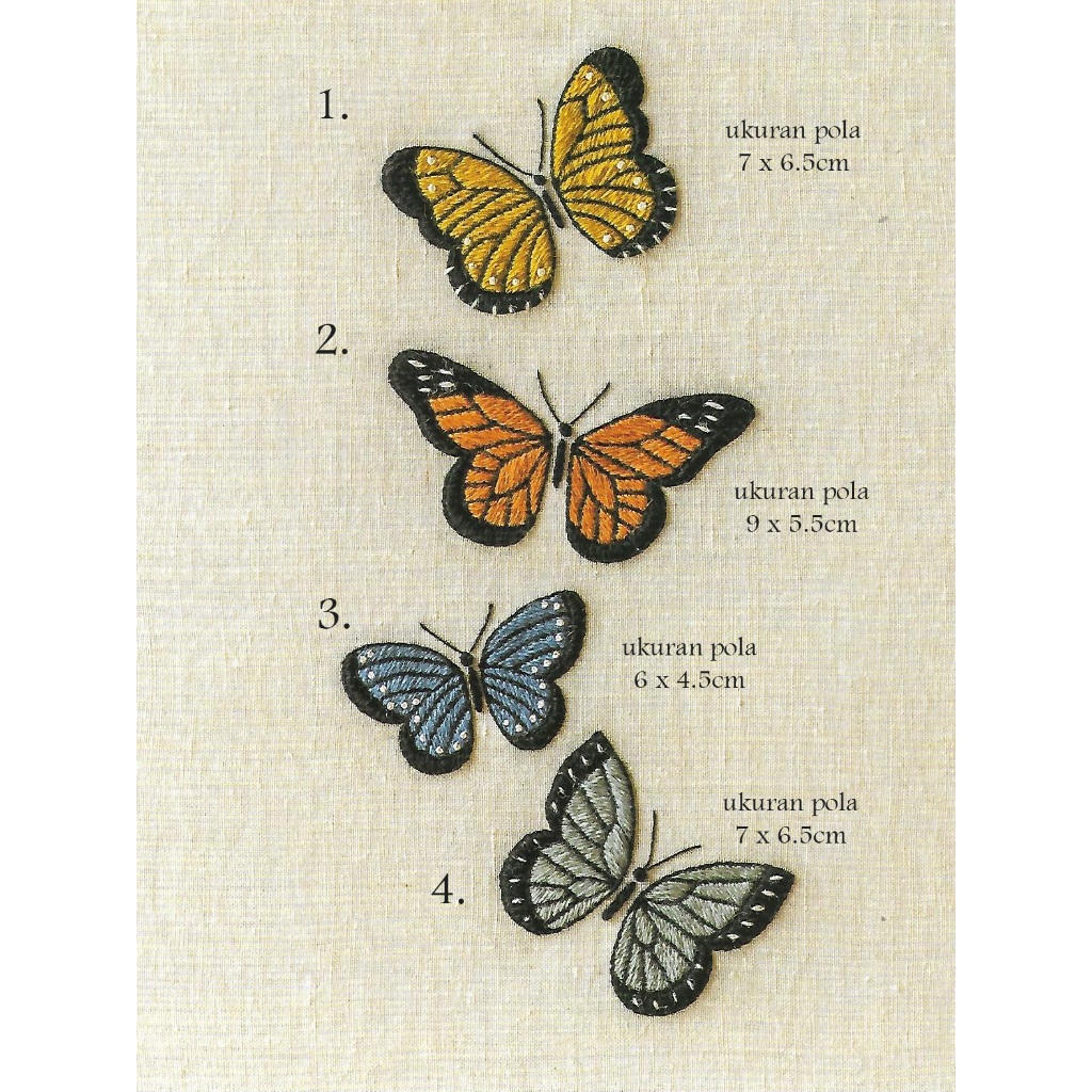 Pola sulam Butterfly