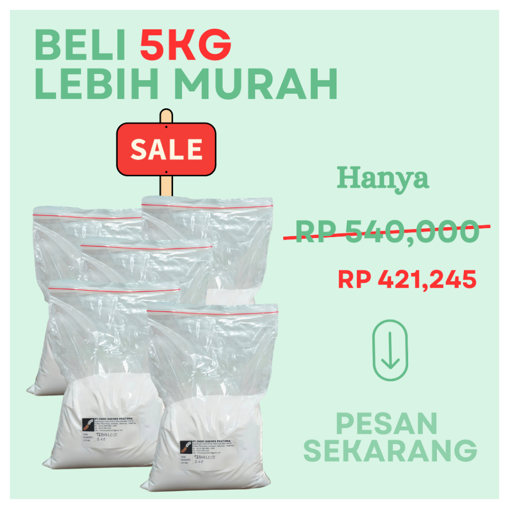 

5 KG | Trehalose - pemanis alami untuk makanan bukan stevia