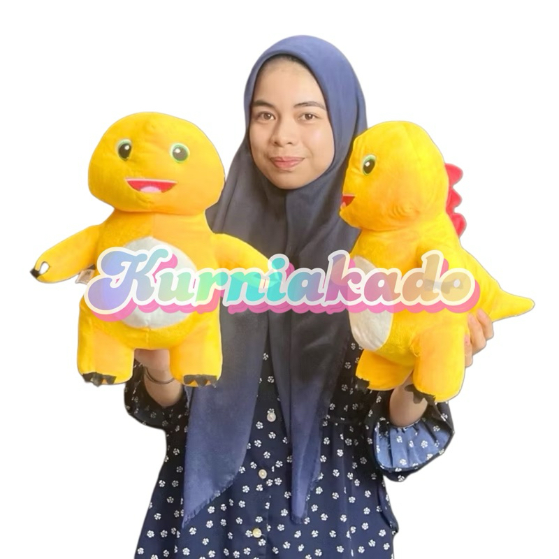 Boneka nailong dino kuning miniso boneka nailong susu naga fierce doll dekstop boneka nailong viral 