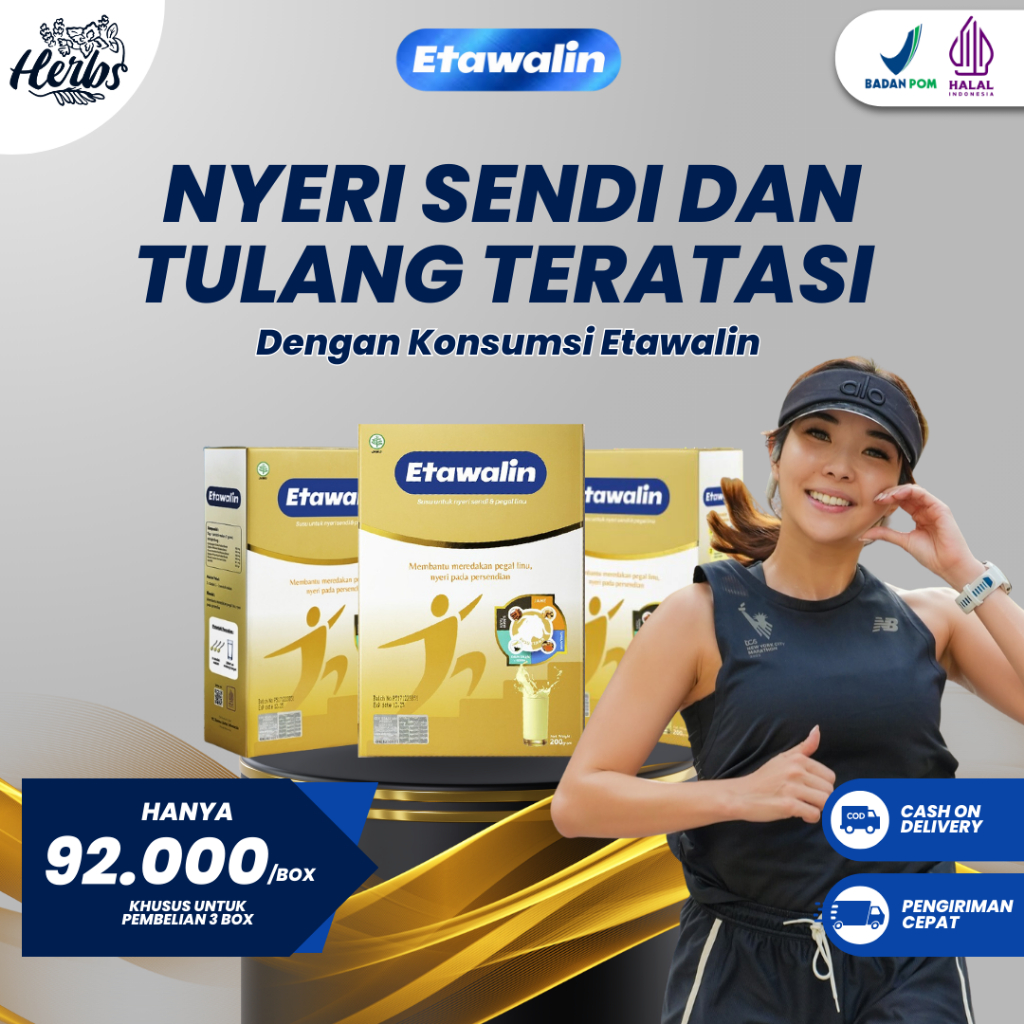 

Paket Hemat- ETAWALIN 3 BOX - Original 100% Susu Kambing Etawa Original Asli 3x Lebih Cepat Atasi Nyeri Sendi dan Asam Urat Meningkatkan Kepadatan dan Kesehatan Tulang Atasi Reumatik.