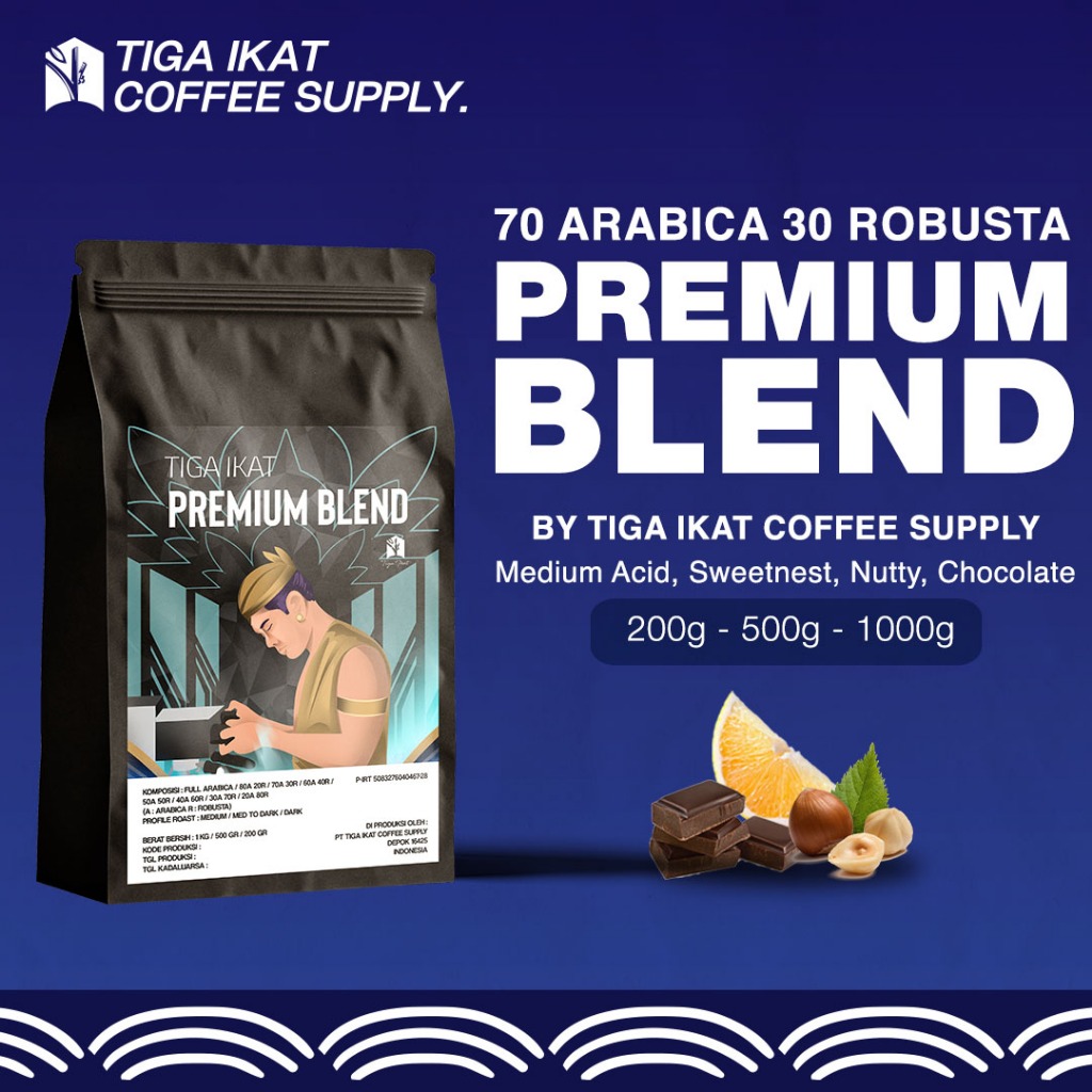

ESPRESSO BLEND PREMIUM / HOUSE BLEND PREMIUM ARABICA 70% ROBUSTA 30% LEBIH BANYAK ARABIKA