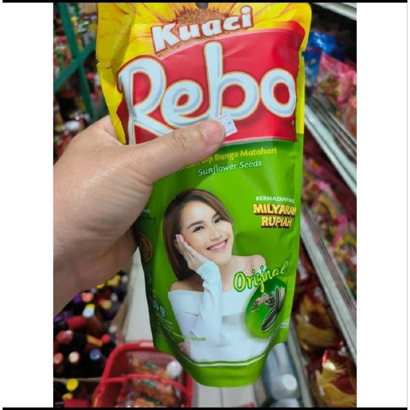 

Kuaci Rebo Kemasan Baru 150gram Rasa Original