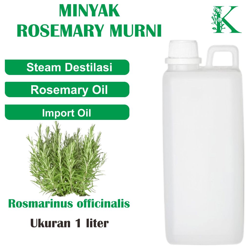 1liter minyak rosemary murni asli tanpa campuran oil minyak atsiri 1L 1ltr essential penumbuh rambut