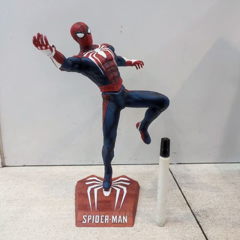 mainan static figure Crazy toys spiderman PS4Tinggi 30 cm atau 12inchStatue patungDetail bagusMCIepp