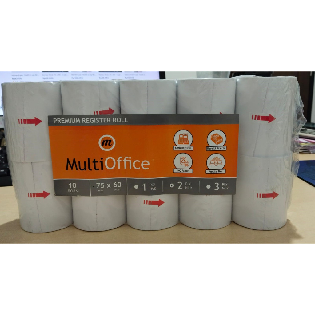 

Kertas Struk 75 x 60 mm 2 ply " Multi Office