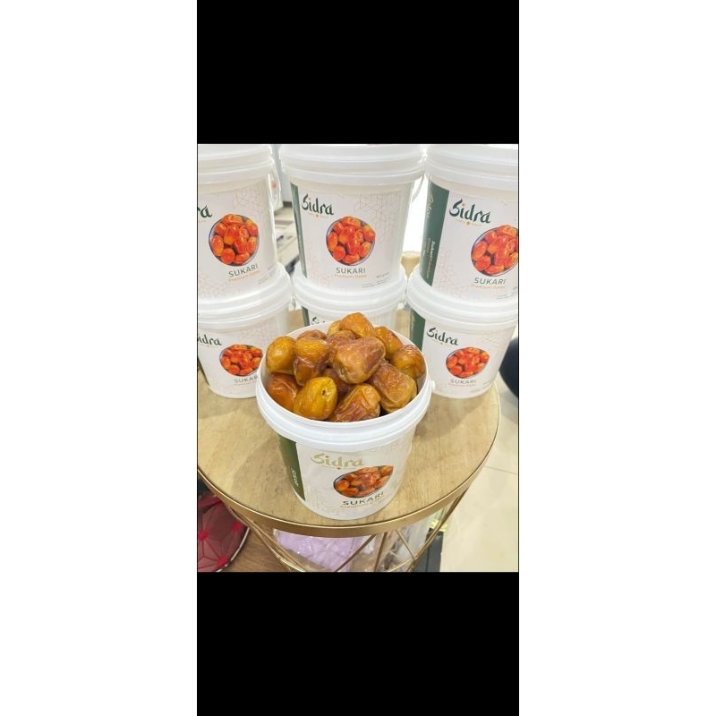

kurma Sukari Sidra 850 grm kurma Raja Kemasan ember lembut legit manis Best Seller